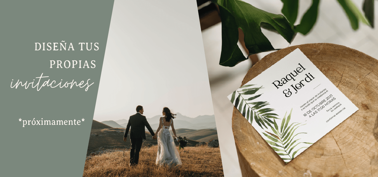 Papelería, diseño, invitaciones de boda sostenibles Santa Cruz de Tenerife