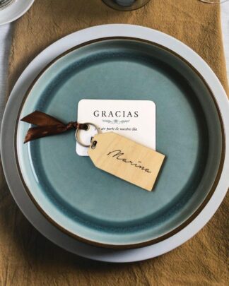 Marcasitio llavero madera